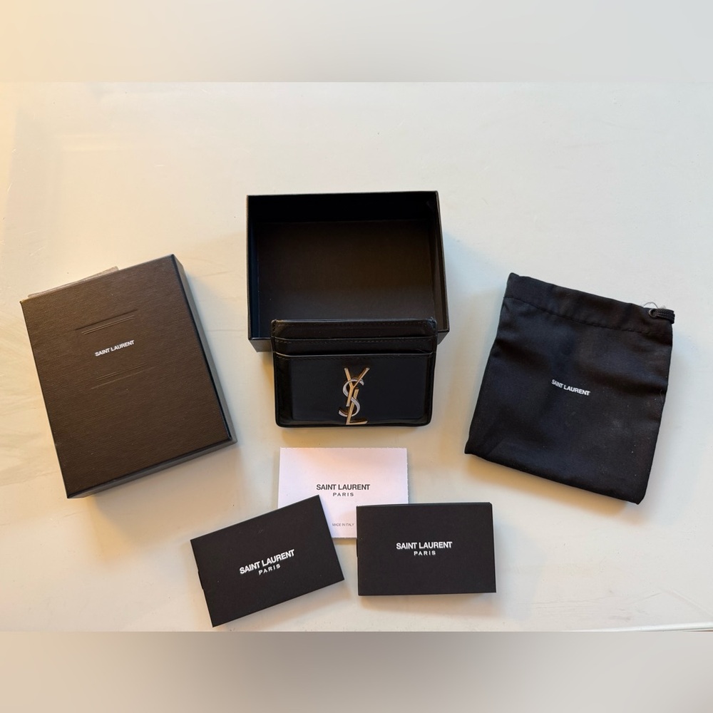 Yves Saint Laurent Black Card Holder